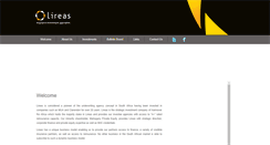 Desktop Screenshot of lireas.co.za